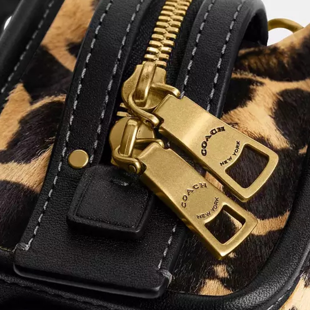 Coach Rogue Hair-calf With Leopard Print Bag - Picture 4 of 7